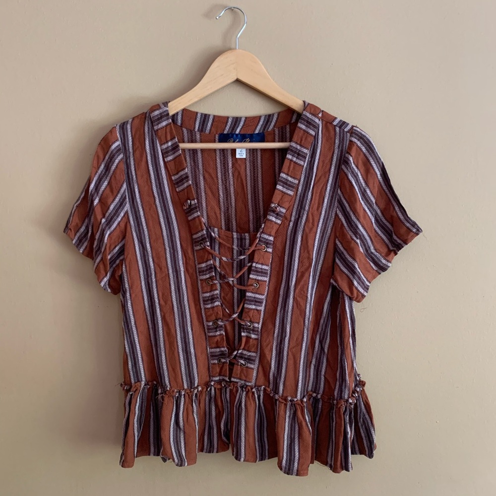🍁5 for 20!🍁 Orange Short Sleeve Crop Top